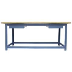 Bancada desmont�vel tampo compensado pinus 2000 x 800 x 40 mm c/ 2gavetas - NB-4