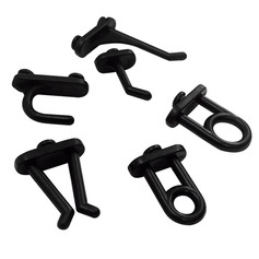 Kit com 24 ganchos pl�sticos mistos para painel porta ferramentas