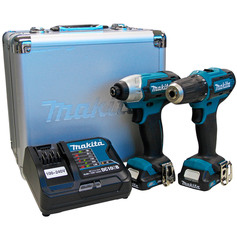 Combo Furadeira Parafusadeira DF333D + Parafusadeira de Impacto TD110D 12V - CLX224SAX