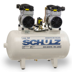 Compressor de ar odontolgico 18 ps 100 litros 2 x 1,5 hp - CSD18/100