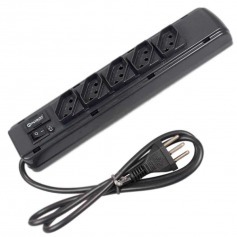 Filtro de linha 5 tomadas 1,1 m 10A preto