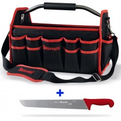 Kit Bolsa para ferramentas 21 bolsos BGL + Faca churrasco 14