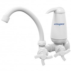 Torneira com filtro bica mvel de parede quadriseta - Acqua E05