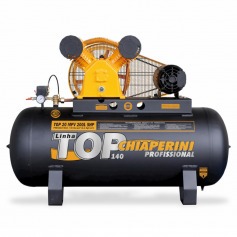 Compressor de ar 20 p�s 200 litros 5 hp 140 lbs trif�sico - TOP20 MPV 200L