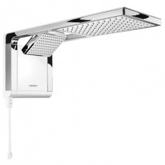 Chuveiro eletrnico 7800 watts 220V branco cromado - Acqua Duo Ultra