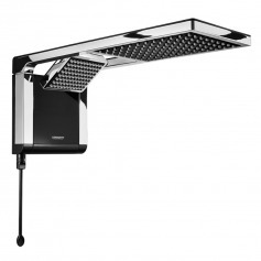 Chuveiro eletr�nico 7800 watts 220V preto cromado - Acqua Duo Ultra