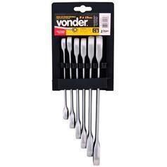 Jogo de chaves estrela com catraca 8 mm a 19 mm VONDER