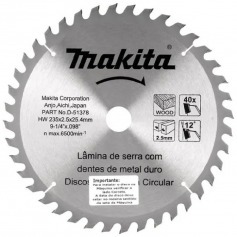 Disco de serra para madeira 235 x 25.4 x 40 dentes - D-51378