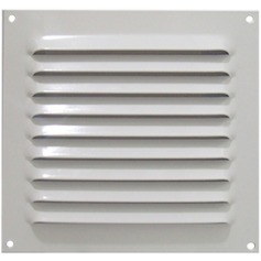 Grade de ventila��o em alum�nio branca quadrada 20 x 20 cm