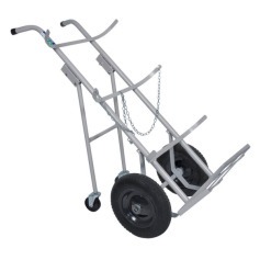 Carro para transporte de oxignio e acetileno para 2 cilindros roda pneumtica - TM-90