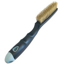 Escova manual de a�o 4 fileiras cabo de pl�stico - 0.2024