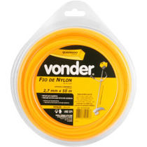 Fio de nylon quadrado 2,7 mm x 50 metros para ro�adeira - 33.73.027.050