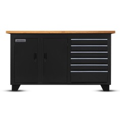 Bancada fechada com 6 gavetas e 2 portas RLL-204
