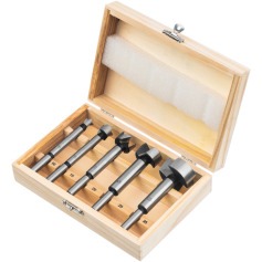 Jogo de brocas 10 a 35 mm para fechadura com 5 peças - 7044055 Jogo de brocas 10 a 35 mm para fechadura com 5 peças - 7044055