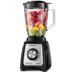 Liquidificador 12 velocidades 1400W Turbo Glass com copo de vidro - L1400-GI