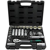 Jogo de soquete estriado 10 � 32 mm encaixe 1/2
