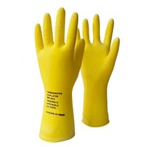 Luva de látex flocada 30 cm Luva de látex flocada 30 cm