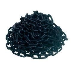 Corrente pl�stica de 6 mm pacote com 10 metros preto - 700.00054