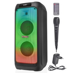 Caixa de som amplificada 1500W RMS com Bluetooth Radio FM e Microfone - TRC X1500 Caixa de som amplificada 1500W RMS com Bluetooth Radio FM e Microfone - TRC X1500
