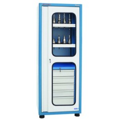 Armrio com capacidade para 48 cones 5 gavetas e 2 porta de vidro