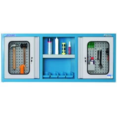 Arm�rio de parede para ferramentas visor de vidro com 26 ganchos - AM-51