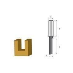 Fresa paralela dupla 12 x 32 mm haste de 6 mm Fresa paralela dupla 12 x 32 mm haste de 6 mm