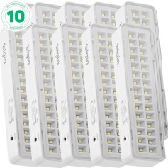 Kit 10 Luminrias de emergncia 30 Leds branca