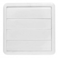Grade de ventila��o pl�stica quadrada para duto de 150 mm - GR017