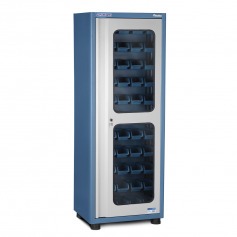 Armrio com 66 caixas n 3 e portas de vidro - AM-47