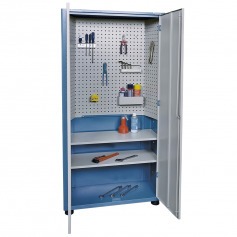 Armrio para ferramentas com 2 prateleiras e portas de ao - AM-73