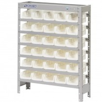 Estante met�lica com 30 gavetas n� 3 branca - EF30/3B