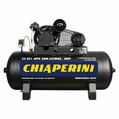 Compressor de ar 15 p�s 200 litros 3 hp 175 lbs monof�sico - CJ 15+ APV 200L