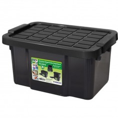 Caixa organizadora com tampa 15 litros empilh�vel - 25886