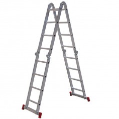 Escada multifuncional de alum�nio 4 x 5 com 20 degraus 13 em 1 - ESC0294