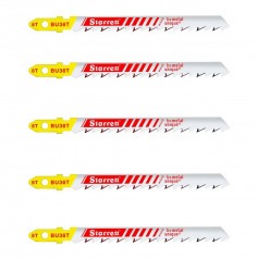 Lâmina serra tico tico 75 mm 6 dentes bimetal para madeira 5 peças - BU36T Lâmina serra tico tico 75 mm 6 dentes bimetal para madeira 5 peças - BU36T