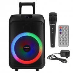 Caixa de som amplificada 550W RMS com Microfone Bluetooth TWS Radio FM - CT550