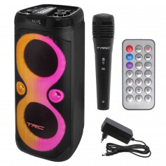 Caixa de som amplificada 900W RMS com Bluetooth TWS Radio FM - CT901