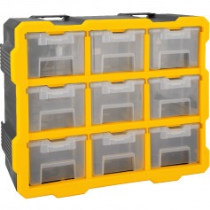 Organizador plástico com 9 compartimentos - OPV 009 Organizador plástico com 9 compartimentos - OPV 009