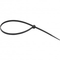 Abraadeira de nylon preta 2,5 mm x 10 cm com 100 peas