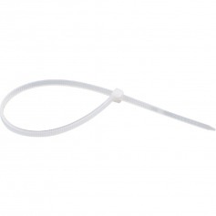 Abraadeira de nylon branca 4,8 mm x 28 cm com 100 peas