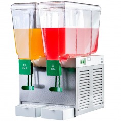 Refresqueira com 2 cubas 15L resfriamento compressor inox - BBS2