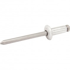 Rebite de repuxo em alumínio 4,8 x 16 mm com 50 peças Rebite de repuxo em alumínio 4,8 x 16 mm com 50 peças