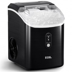 Maquina de gelo 15 kg Nugget ice titanium preta - EMG05