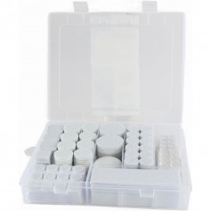 Jogo de feltro adesivo para móveis com 388 peças branco - TBZ414 Jogo de feltro adesivo para móveis com 388 peças branco - TBZ414