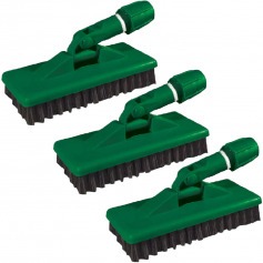 Escova refor�ada com suporte com 3 pe�as - Limpa tudo