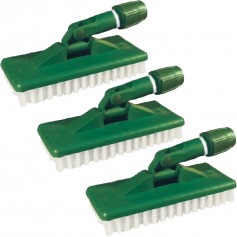 Escova macia com suporte com 3 pe�as - Limpa tudo