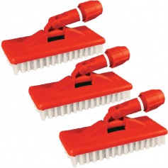 Escova macia com suporte com 3 pe�as - Limpa tudo