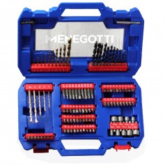 Jogo de brocas e bits com maleta 105 peas - 40870136