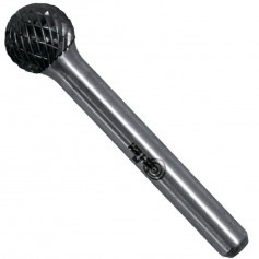 Lima rotativa endurecida esfrica 16 x 14 mm haste 6 mm - 23.237