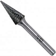 Lima rotativa endurecida cnica reta 8 x 20 mm haste 6 mm - 23.202